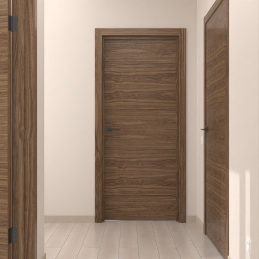 Межкомнатная дверь ZK001 (шпон американский орех)