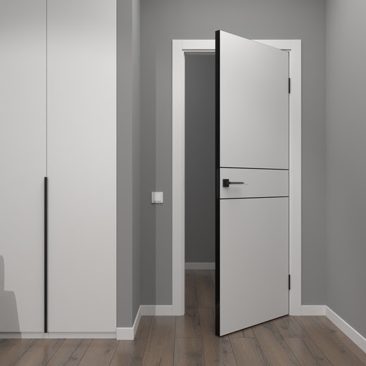 Межкомнатная дверь ZM024 (экошпон белый)