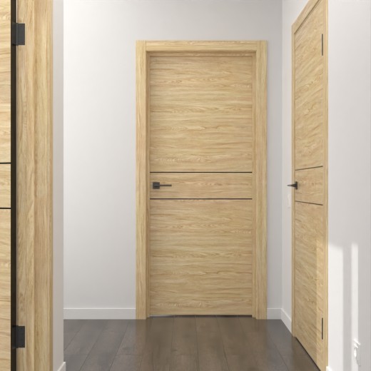 Межкомнатная дверь ZM024 (экошпон дуб мадейра янтарь)