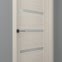 Межкомнатная дверь RM020 (экошпон лиственница беленая, матовое стекло) 3