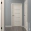Межкомнатная дверь RM057 (экошпон «лиственница беленая», матовое стекло) 2