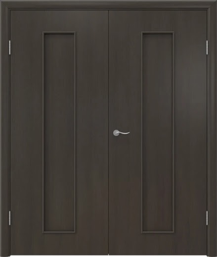 Распашная двустворчатая дверь 20Г (ламинированная «венге», глухая)