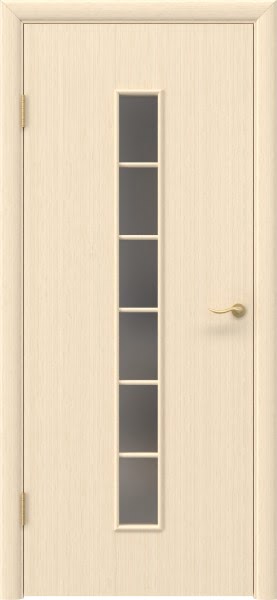 Межкомнатная дверь 2С (ламинированная «беленый дуб», сатинат)