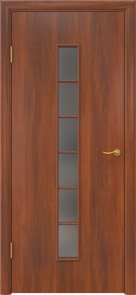 Межкомнатная дверь 2С (ламинированная «итальянский орех», сатинат)