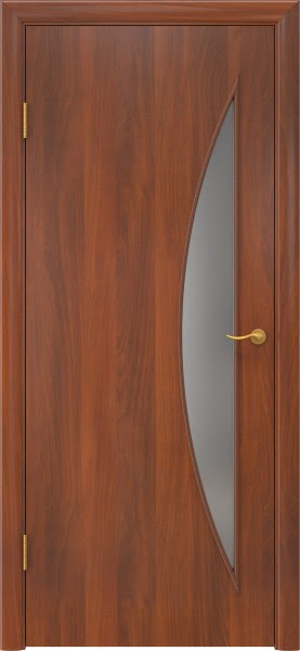Межкомнатная дверь 5С (ламинированная «итальянский орех», сатинат)