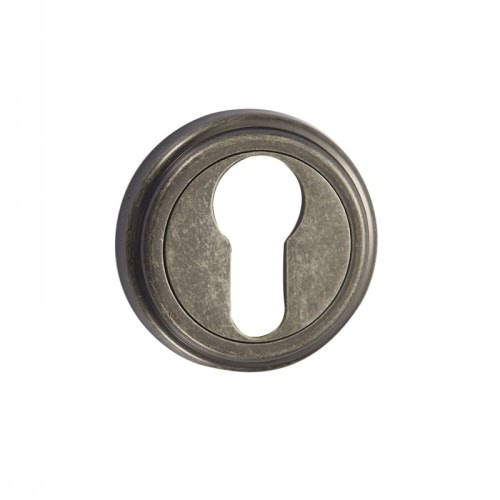 Накладка под цилиндр ET03AS (круглая, состаренное серебро)