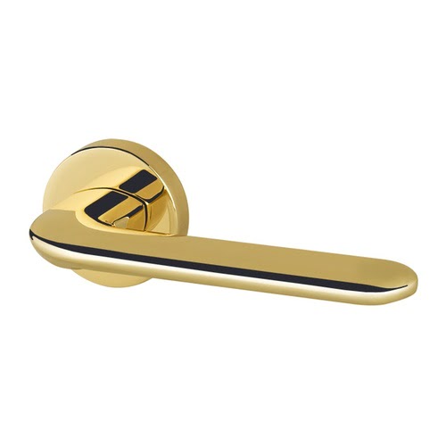 Ручка дверная EXCALIBUR-URB4-GOLD-24 (ЦАМ, золото 24К)