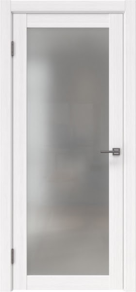 Межкомнатная дверь FK021 (экошпон белый, матовое стекло)