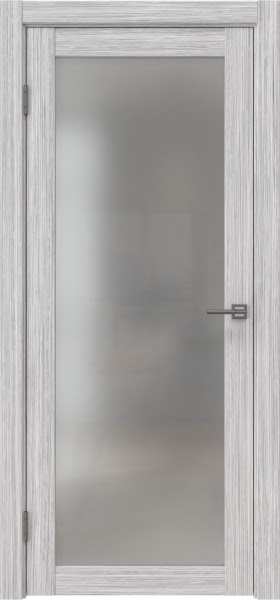 Межкомнатная дверь FK021 (экошпон «серый дуб FL‎», матовое стекло)
