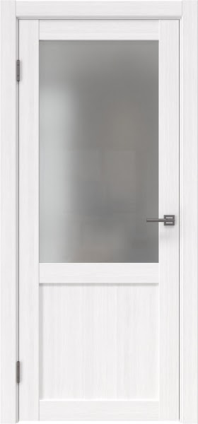 Межкомнатная дверь FK022 (экошпон белый, матовое стекло)