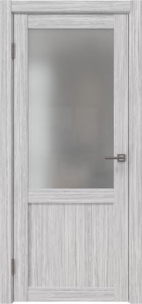 Межкомнатная дверь FK022 (экошпон «серый дуб FL‎», матовое стекло)