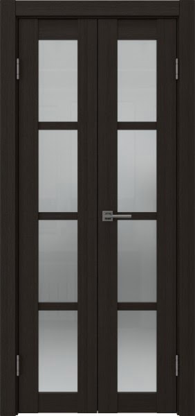 Распашная двустворчатая дверь FK027 (экошпон «венге FL», сатинат, 40 см)