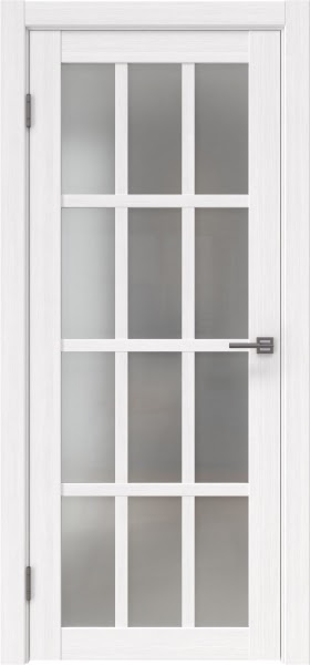 Межкомнатная дверь FK029 (экошпон белый, матовое стекло)