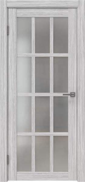 Межкомнатная дверь FK029 (экошпон «серый дуб FL‎», матовое стекло)