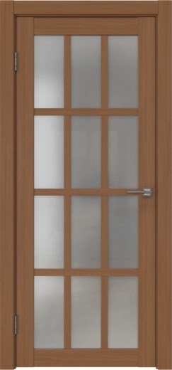 Межкомнатная дверь FK029 (экошпон «орех‎», матовое стекло)
