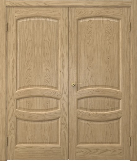Распашная двустворчатая дверь FK030 (шпон натурального дуба, глухая)