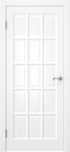 Межкомнатная дверь FM001 (массив сосны, эмаль белая, глухая)