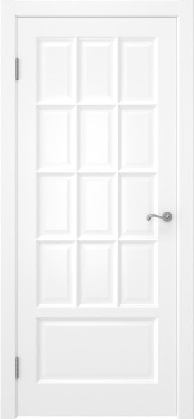 Межкомнатная дверь FM002 (массив сосны, эмаль белая, глухая)