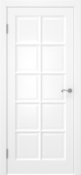 Межкомнатная дверь FM003 (массив сосны, эмаль белая, глухая)