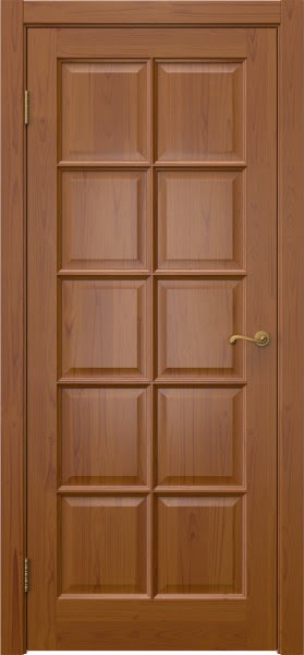 Межкомнатная дверь FM003 (массив сосны, лак светлый, глухая)