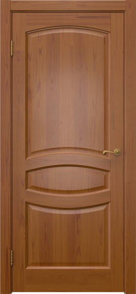 Межкомнатная дверь FM004 (массив сосны, лак светлый, глухая)