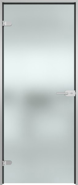 Стеклянная межкомнатная дверь GD007 (стекло белое матовое)