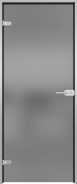 Стеклянная межкомнатная дверь GD007 (стекло матовое серое)