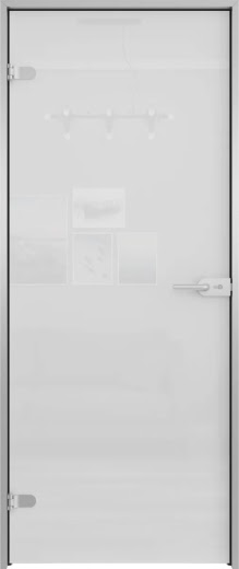 Стеклянная межкомнатная дверь GD008 (триплекс белый)