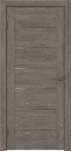 Межкомнатная дверь GM001 (экошпон «серый дуб» / матовое стекло)