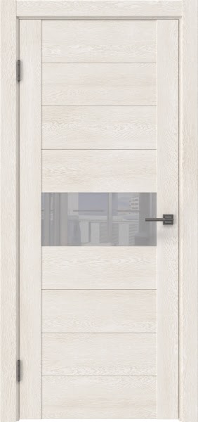 Межкомнатная дверь GM005 (экошпон «белый дуб» / лакобель белый)