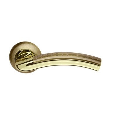 Ручка дверная LIBRA-LD26-1ABGP-7 (ЦАМ, бронза – золото)