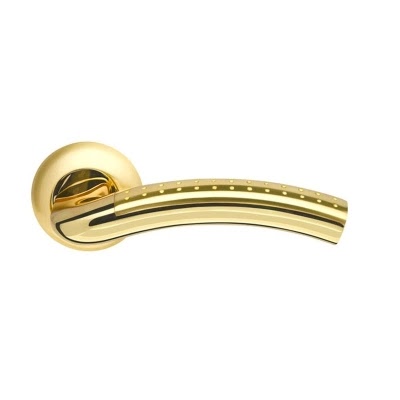 Ручка дверная LIBRA-LD26-1SGGP-4 (ЦАМ, матовое золото – золото)