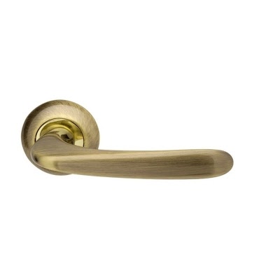 Ручка дверная PAVA-LD42-1ABGP-7 (ЦАМ, бронза – золото)