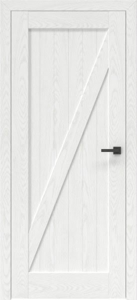 Межкомнатная дверь RL001 (шпон ясень белый, глухая)