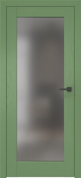 Межкомнатная дверь RL001 (шпон ясень RAL 6011, сатинат)