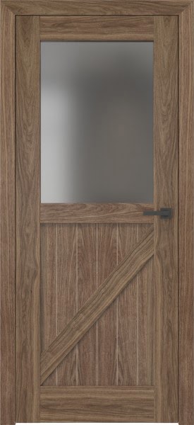 Межкомнатная дверь RL002 (шпон американский орех, сатинат)