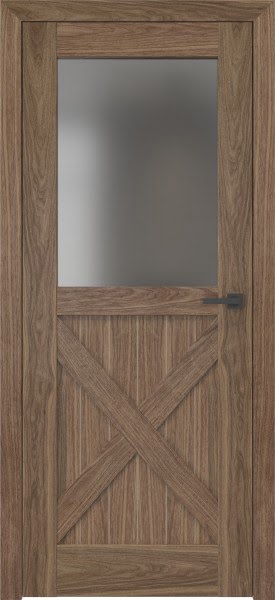 Межкомнатная дверь RL003 (шпон американский орех, сатинат)
