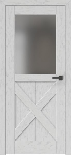 Межкомнатная дверь RL003 (шпон ясень серый, сатинат)