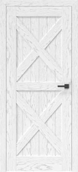 Межкомнатная дверь RL003 (шпон ясень белый с патиной, неостекленная)