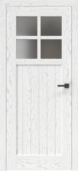 Межкомнатная дверь RL004 (шпон ясень белый с патиной, сатинат)