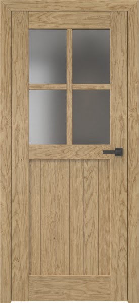 Межкомнатная дверь RL005 (шпон натурального дуба, сатинат)