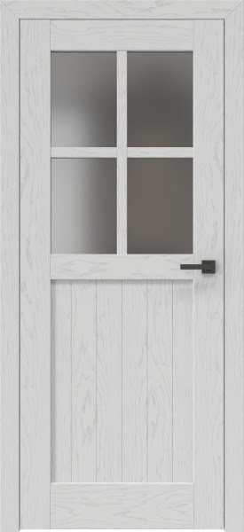 Межкомнатная дверь RL005 (шпон ясень серый, сатинат)