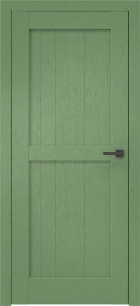 Межкомнатная дверь RL005 (шпон ясень RAL 6011, глухая)