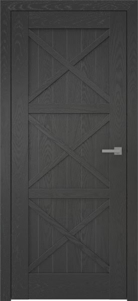 Межкомнатная дверь RL006 (шпон ясень черный)