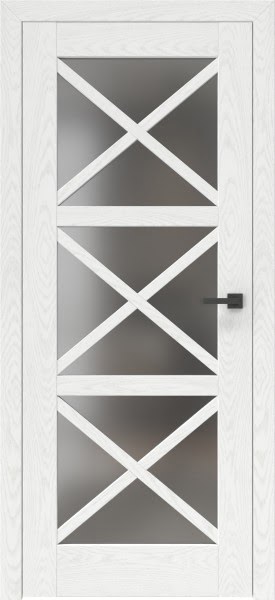 Межкомнатная дверь RL006 (шпон ясень белый, сатинат)