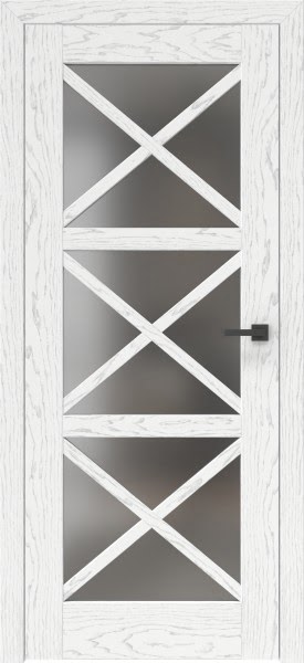 Межкомнатная дверь RL006 (шпон ясень белый с патиной, сатинат)