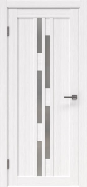 Межкомнатная дверь RM001 (экошпон белый, матовое стекло)