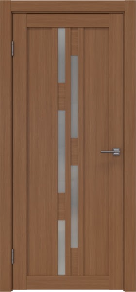 Межкомнатная дверь RM001 (экошпон «орех‎», матовое стекло)