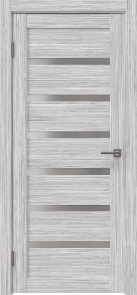 Межкомнатная дверь RM002 (экошпон «серый дуб FL‎», матовое стекло)