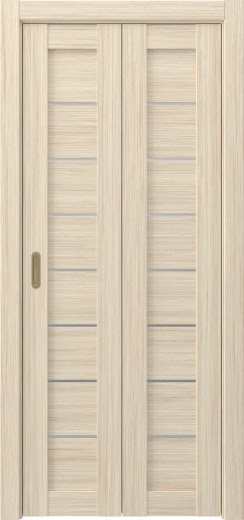 Складная дверь RM003 (экошпон «беленый дуб FL»», матовое стекло)